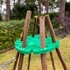 Pack Of 40 Willow Pea & Bean Support Sticks (120cm) 6 Pack Of 40 Willow Pea & Bean Support Sticks (120cm) -Outsunny Garden Zone pack of 40 willow pea bean support sticks 120cm 5060266597398 03c MP