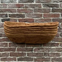 Pack Of 5 Extra Deep Coco Wall Planter Liner (60cm) -Outsunny Garden Zone pack of 5 extra deep coco wall planter liner 60cm 5060266598746 03c MP