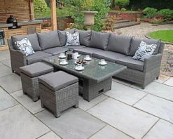 Paris 7pc Deluxe Modular Corner Dining Set -Outsunny Garden Zone paris 7pc deluxe modular corner dining set5020125293526 03c MP