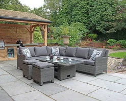 Paris 7pc Deluxe Modular Corner Dining Set -Outsunny Garden Zone paris 7pc deluxe modular corner dining set5020125293526 04c MP