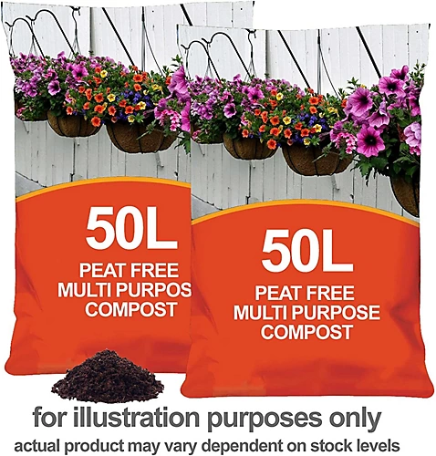 Peat Free Nutrient Rich All Purpose Compost - 100L 2 Peat Free Nutrient Rich All Purpose Compost - 100L - Image 2