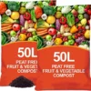 Peat Free Nutrient Rich Fruit & Vegetable Compost - 100L