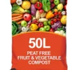 Peat Free Nutrient Rich Fruit & Vegetable Compost - 50L