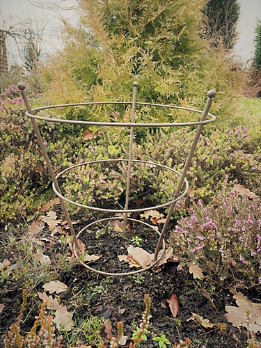 Peony Herbaceous Plant Support Frame Garden Flower Stand Ring Cage (H)51cm (Dia)40cm 1 Peony Herbaceous Plant Support Frame Garden Flower Stand Ring Cage (H)51cm (Dia)40cm