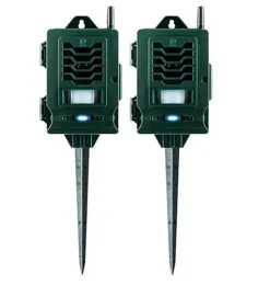Pestbye Twinpack Ultrasonic Smart Link Cat Repellent System Battery Powered Motion Activated & Waterproof