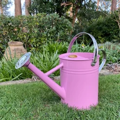 Pink Metal & Chrome Watering Can (3.5 Litre)