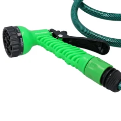 Portable Garden Hose Reel With 10 Metres Of Hose + 7 Dial Spray Gun + Fittings -Outsunny Garden Zone portable garden hose reel with 10 metres of hose 7 dial spray gun fittings5056316365598 03c MP