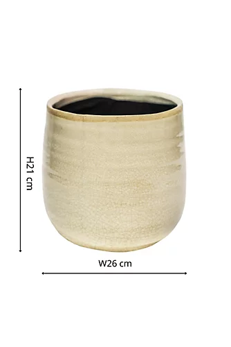 Pot Como Ivory Indoor Planter H21Cm D26Cm 4 Pot Como Ivory Indoor Planter H21Cm D26Cm - Image 4