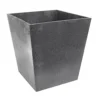 Primeur Sonata Pewter Plain Square Plant Pot (Dia)30cm
