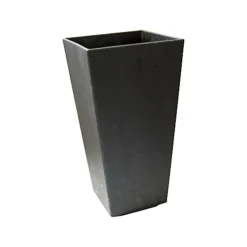 Primeur Sonata Slate Plain Square Plant Pot (Dia)26cm