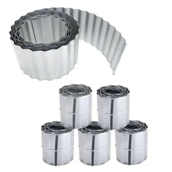 Primrose Galvanised Steel Lawn Edging Corrugated Metal 25m