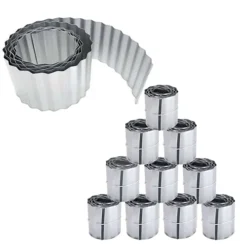 Primrose Galvanised Steel Lawn Edging Corrugated Metal 50m