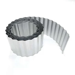 Primrose Galvanised Steel Lawn Edging Wavy Corrugated Metal 100m