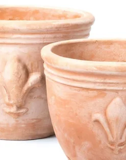 Primrose Garden Terracotta Red Round Outdoor Pot Planter With Fleur De Lis 38.5cm -Outsunny Garden Zone primrose garden terracotta red round outdoor pot planter with fleur de lis 38 5cm5055837288966 04c MP