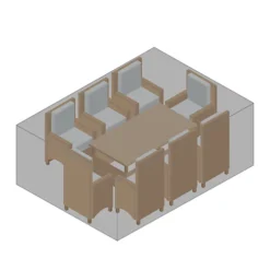 Primrose Large Rectangle Dining Set Black Garden Furniture Cover - 300 X 220 X 95cm