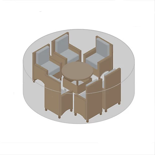 Primrose Medium Round Dining Set Black Garden Furniture Cover - 250 X 250 X 95cm 1 Primrose Medium Round Dining Set Black Garden Furniture Cover - 250 X 250 X 95cm