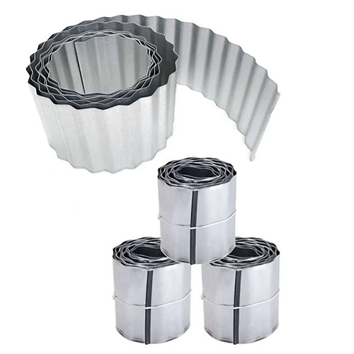 Primrose Zinc Galvanised Steel Lawn Edging Wavy Corrugated Metal 15m 1 Primrose Zinc Galvanised Steel Lawn Edging Wavy Corrugated Metal 15m