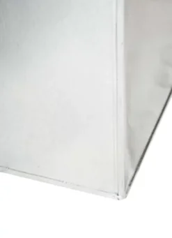 Primrose Zinc Galvanised Tall Rectangular Cube Planter Plant Pot In Silver 75cm X 32cm -Outsunny Garden Zone primrose zinc galvanised tall rectangular cube planter plant pot in silver 75cm x 32cm5055372348514 03c MP