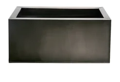 Primrose Zinc Rectangular Trough Planter Plant Pot Pewter Brown Black Small 70cm X 24cm