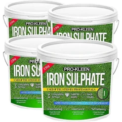 Pro-Kleen Iron Sulphate 10KG PREMIUM Ferrous Pure Lawn Tonic- Lawn Conditioner And Turf Hardener. Dry Powder Soluble In Water