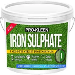Pro-Kleen Iron Sulphate 2.5KG PREMIUM Ferrous Pure Lawn Tonic- Lawn Conditioner And Turf Hardener. Dry Powder Soluble In Water