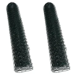 PVC Coated Galvanised Wire Netting Fencing Chicken Mesh 10m X 0.6m X 25mm Hex