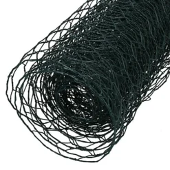 PVC Coated Galvanised Wire Netting Fencing Chicken Mesh 10m X 0.6m X 25mm Hex -Outsunny Garden Zone pvc coated galvanised wire netting fencing chicken mesh 10m x 0 6m x 25mm hex5056316376525 03c MP