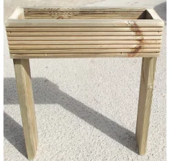 Raised Decking Garden Trough Planter 60cm High X 20cm Wide - 80cm
