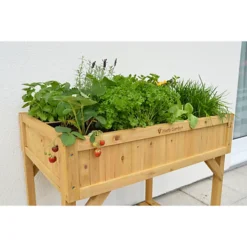 Raised Garden Bed Planter - Herb Garden - Natural (FSC 100%) -Outsunny Garden Zone raised garden bed planter herb garden natural fsc 100 4975149860272 04c MP