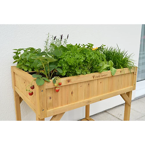 Raised Garden Planter- Herb Garden - Grey Wash (FSC 100%) 4 Raised Garden Planter- Herb Garden - Grey Wash (FSC 100%) - Image 4