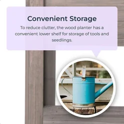 Raised Rectangular Wooden Garden Flowers Vegetables Planter -Outsunny Garden Zone raised rectangular wooden garden flowers vegetables planter5060575073903 03c MP