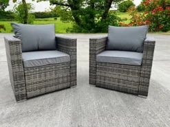 RATTAN WICKER GARDEN OUTDOOR 2 TWO SEATER SOFA CONSERVATORY FURNITURE PATIO COFFEE TABLE STOOLS STORAGE DINING SET GREY -Outsunny Garden Zone rattan wicker garden outdoor 2 two seater sofa conservatory furniture patio coffee table stools storage dining set grey5060747360442 04c MP