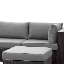 Ready Assembled 5-seater Polyrattan Garden Sofa Set - Sofa Armchair Coffee Table - Caligari - Black Rattan Grey Cushions 6 Ready Assembled 5-seater Polyrattan Garden Sofa Set - Sofa Armchair Coffee Table - Caligari - Black Rattan Grey Cushions -Outsunny Garden Zone ready assembled 5 seater polyrattan garden sofa set sofa armchair coffee table caligari black rattan grey cushions3760350652607 03c MP