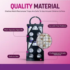 Ready Steady Defend Clothes Moth Pheromone Traps. 5 Hangers & 5 Traps -Outsunny Garden Zone ready steady defend clothes moth pheromone traps 5 hangers 5 traps5061001650651 03c MP