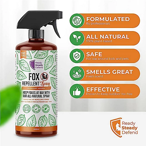 Ready Steady Defend Natural Fox Repellent Spray 200ml 2 Ready Steady Defend Natural Fox Repellent Spray 200ml - Image 2
