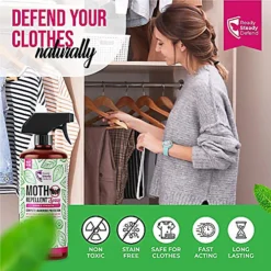 Ready Steady Defend Natural Moth Repellent Spray 200ml -Outsunny Garden Zone ready steady defend natural moth repellent spray 200ml5065003775541 03c MP