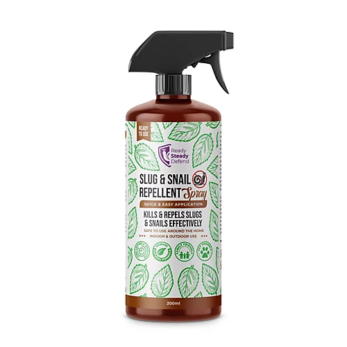Ready Steady Defend Natural Slug & Snail Repellent Spray 200ml 1 Ready Steady Defend Natural Slug & Snail Repellent Spray 200ml