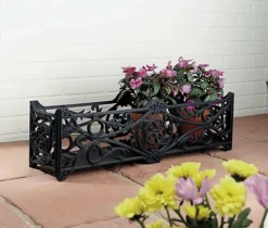 Rectangular Ornate Stratford Planter Window Box Plant Pots Indoor Outdoor G80