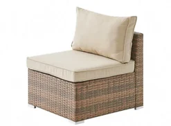 Rhodes Rattan Sun Bed Garden Furniture Set Outdoor Lounge Sofa Chair Bed Table Modular, Brown -Outsunny Garden Zone rhodes rattan sun bed garden furniture set outdoor lounge sofa chair bed table modular brown5060678407513 04c MP