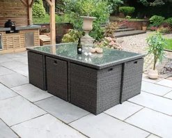 Royalcraft Paris 10 Seater Cube Dining Set -Outsunny Garden Zone royalcraft paris 10 seater cube dining set5020125301962 03c MP