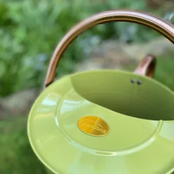 Sage Green & Copper Metal Watering Can With Rose (9 Litre) -Outsunny Garden Zone sage green copper metal watering can with rose 9 litre 5055031302031 03c MP