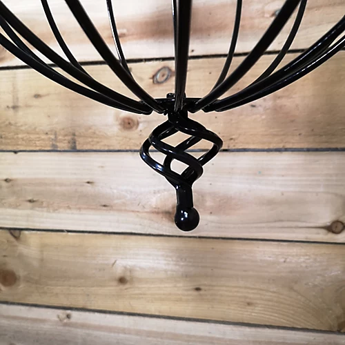 Samuel Alexander Black Metal Spanish Garden Flower Wall Hanging Basket Large 35cm 14 Inch - Without Bracket 3 Samuel Alexander Black Metal Spanish Garden Flower Wall Hanging Basket Large 35cm 14 Inch - Without Bracket - Image 3