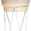 Sass & Belle Grey Striped Planter With Wire Stand
