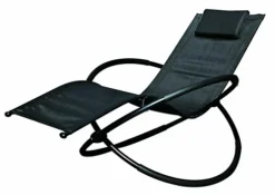 Schallen Garden & Outdoor Breathable Heavy Duty Steel Rocking Folding Lounger Chair With Pillow (Black) 6 Schallen Garden & Outdoor Breathable Heavy Duty Steel Rocking Folding Lounger Chair With Pillow (Black) -Outsunny Garden Zone schallen garden outdoor breathable heavy duty steel rocking folding lounger chair with pillow black 19181 03c MP