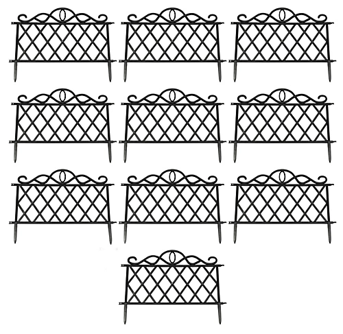 Set Of 10 Plastic Lawn Edging Lattice Panels (45cm X 35cm) 2 Set Of 10 Plastic Lawn Edging Lattice Panels (45cm X 35cm) - Image 2