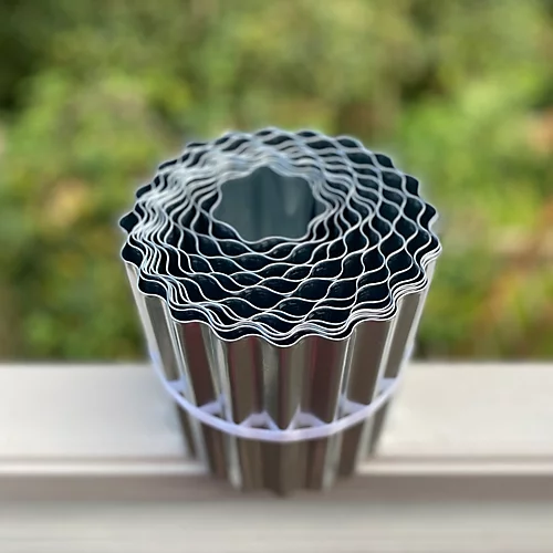 Set Of 12 Galvanised Steel Lawn Edging Rolls (16.5cm X 5m) 2 Set Of 12 Galvanised Steel Lawn Edging Rolls (16.5cm X 5m) - Image 2