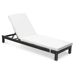 Set Of 2 Rattan Sun Loungers Ready Assembled Reinforced Aluminum - Pisa - Brown Rattan Off-White Cushion 6 Set Of 2 Rattan Sun Loungers Ready Assembled Reinforced Aluminum - Pisa - Brown Rattan Off-White Cushion -Outsunny Garden Zone set of 2 rattan sun loungers ready assembled reinforced aluminum pisa brown rattan off white cushion3760216535327 03c MP