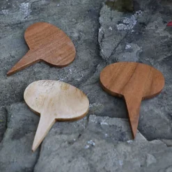 Set Of 3 Garden Wooden Plant Markers -Outsunny Garden Zone set of 3 garden wooden plant markers5060964607894 04c MP