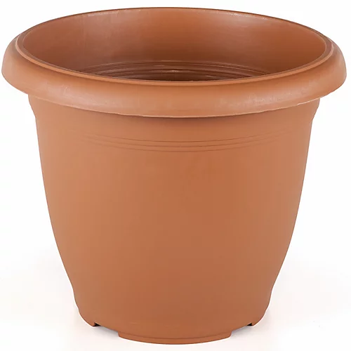Set Of 4 Terracotta Round Plastic Plant Pot Garden Patio Flower Planter Tub And Saucer Tray V507 31cm 8.8 Litre 2 Set Of 4 Terracotta Round Plastic Plant Pot Garden Patio Flower Planter Tub And Saucer Tray V507 31cm 8.8 Litre - Image 2