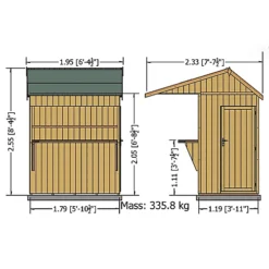 Shire Timber Bar Shiplap Wooden 6x4 Apex Garden Storage - Assembly Service Included -Outsunny Garden Zone shire timber bar shiplap wooden 6x4 apex garden storage assembly service included5019804118946 01t bq